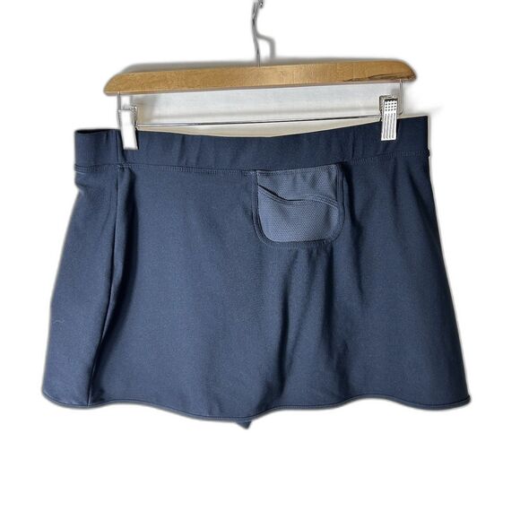 Nike Dry- Fit Navy Performance Wicking Midrise Tennis Skort Size L - Picture 6 of 13